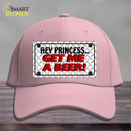 Get Me a Beer Novelty License Plate Hat Cotton / Pink