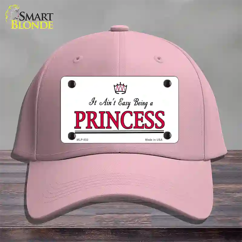 Easy Being A Princess Novelty License Plate Hat Cotton / Pink