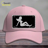 Mud Flap Girl Sillouette Novelty License Plate Hat Cotton / Pink