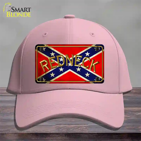 Redneck Confederate Flag Novelty License Plate Hat Cotton / Pink