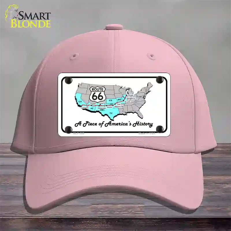 A Piece Of History Novelty License Plate Hat Cotton / Pink