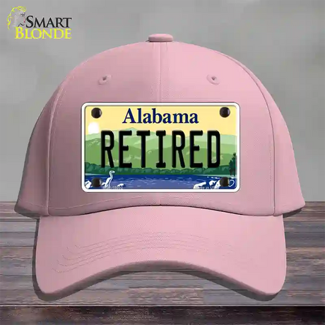 Retired Alabama Novelty License Plate Hat Cotton / Pink