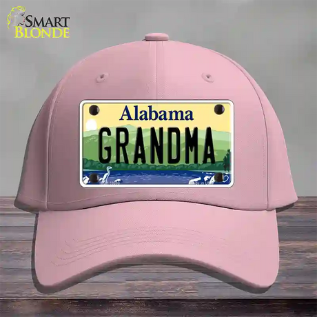 Grandma Alabama Novelty License Plate Hat Cotton / Pink