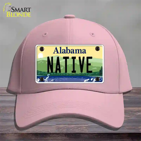 Native Alabama Novelty License Plate Hat Cotton / Pink