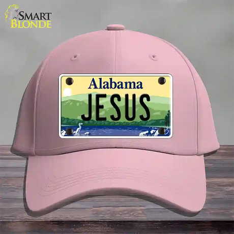 Jesus Alabama Novelty License Plate Hat Cotton / Pink