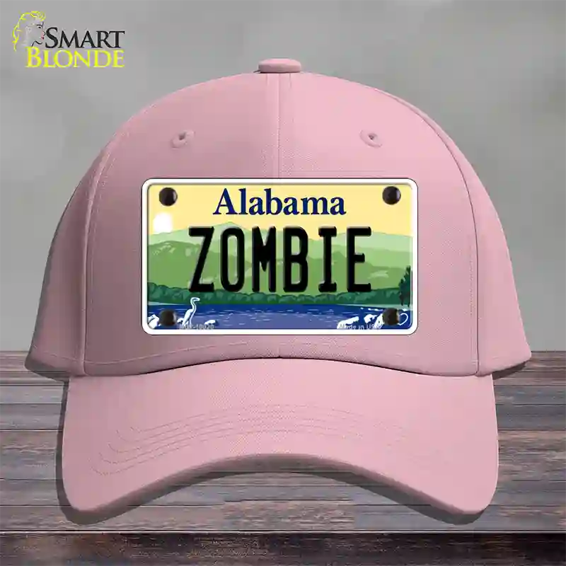 Zombie Alabama Novelty License Plate Hat Cotton / Pink