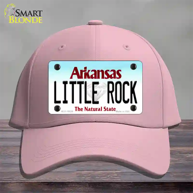 Little Rock Arkansas Novelty License Plate Hat Cotton / Pink