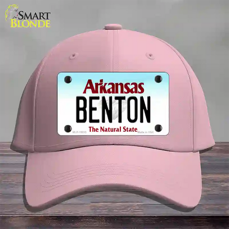 Benton Arkansas Novelty License Plate Hat Cotton / Pink