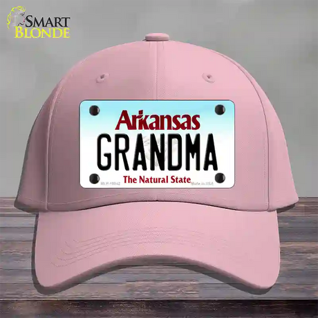 Grandma Arkansas Novelty License Plate Hat Cotton / Pink