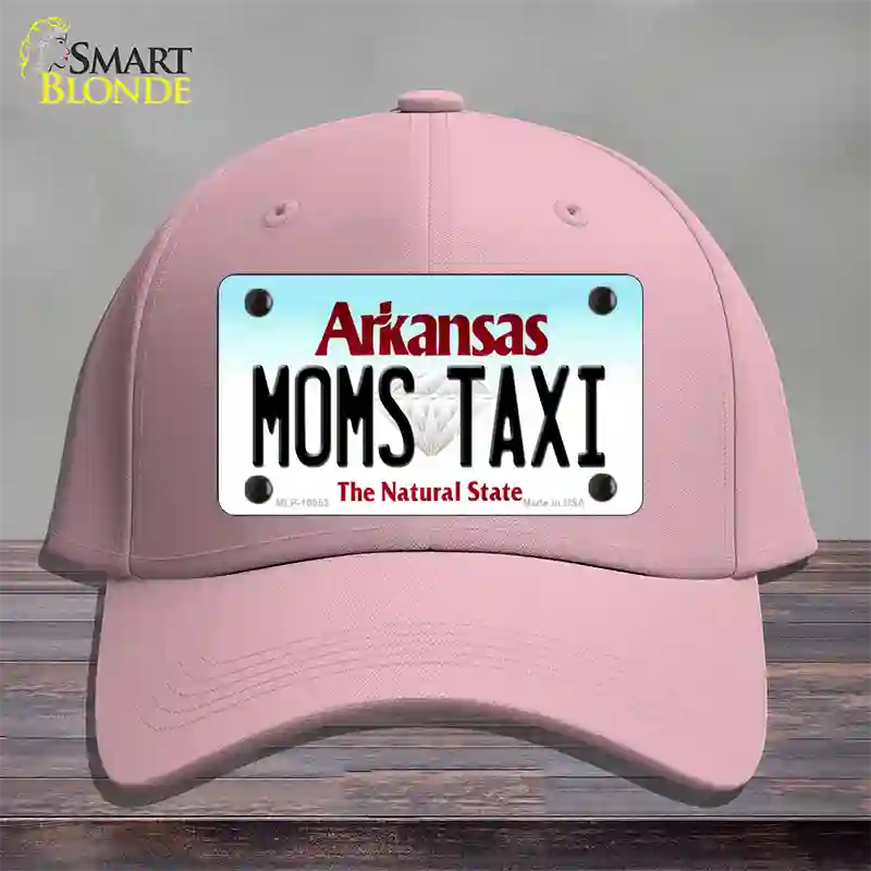 Moms Taxi Arkansas Novelty License Plate Hat Cotton / Pink