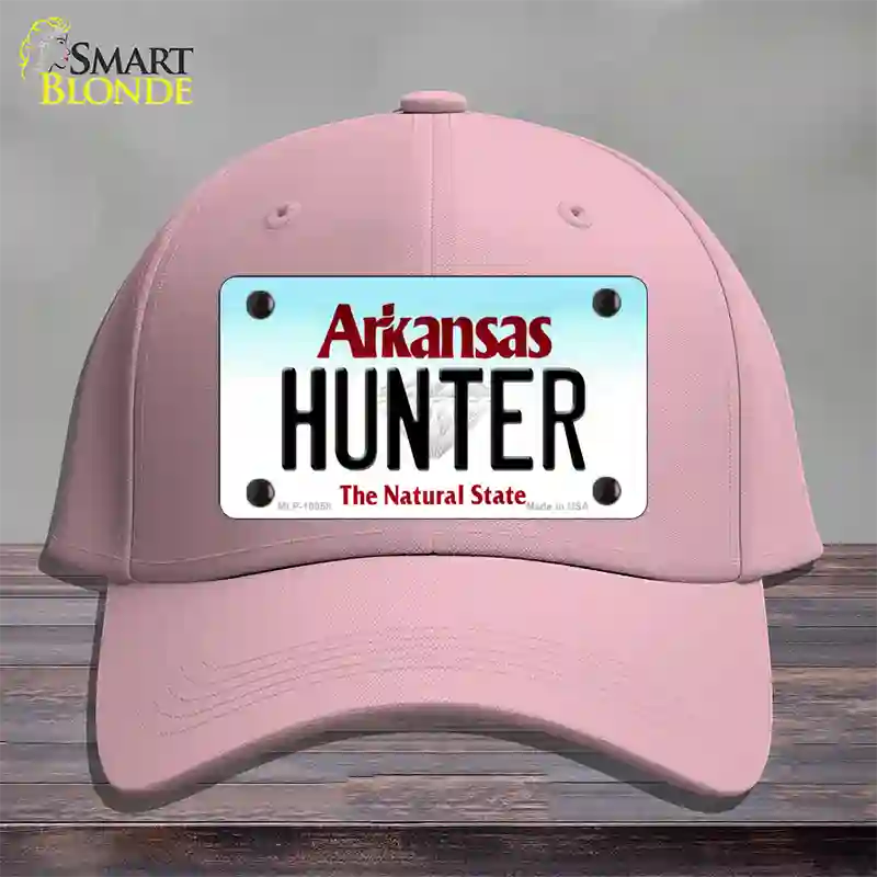 Hunter Arkansas Novelty License Plate Hat Cotton / Pink