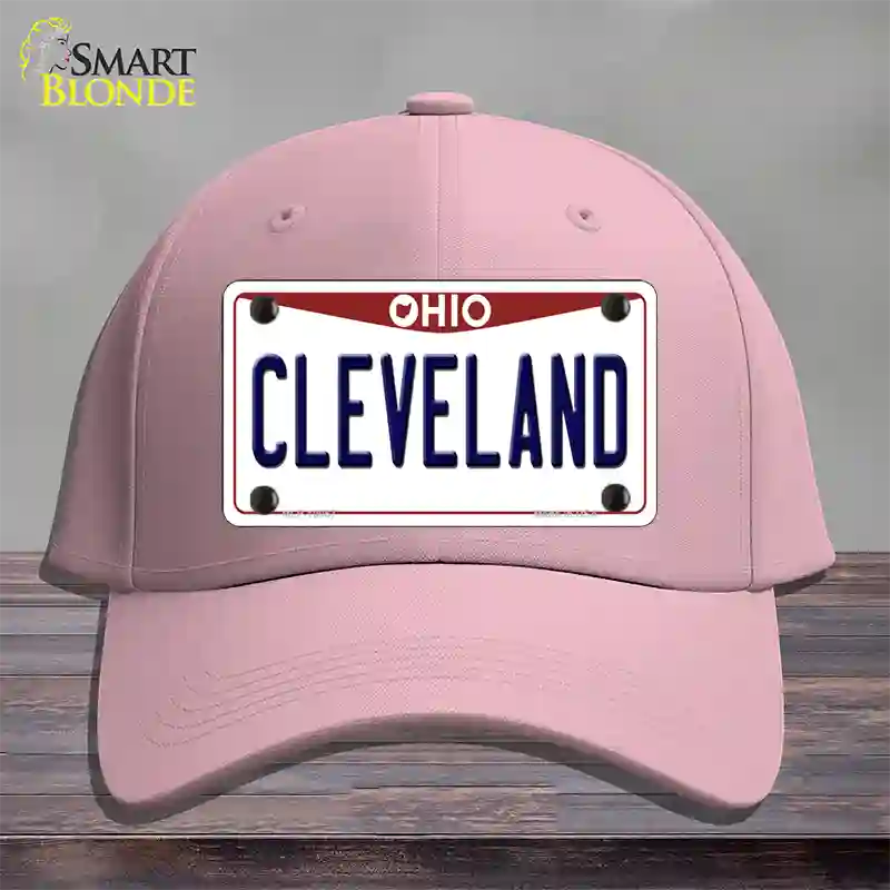 Cleveland Ohio Novelty License Plate Hat Cotton / Pink