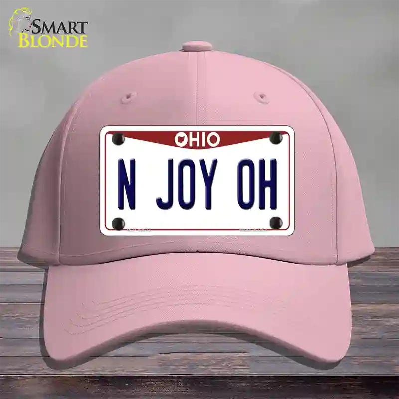 N Joy OH Ohio Novelty License Plate Hat Cotton / Pink