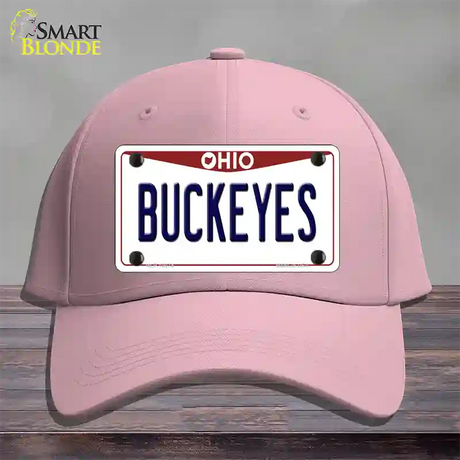 Buckeyes Ohio Novelty License Plate Hat Cotton / Pink