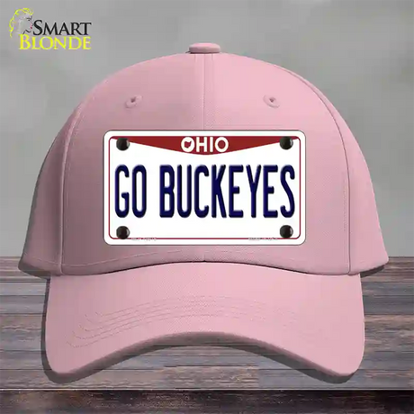 Go Buckeyes Ohio Novelty License Plate Hat Cotton / Pink