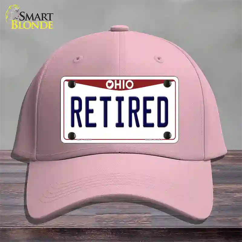 Retired Ohio Novelty License Plate Hat Cotton / Pink