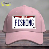 Fishing Ohio Novelty License Plate Hat Cotton / Pink