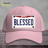 Blessed Ohio Novelty License Plate Hat Cotton / Pink