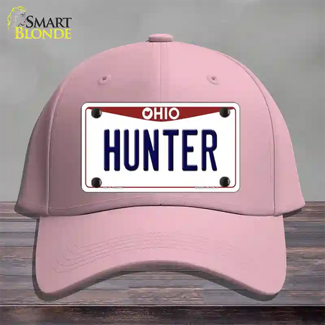 Hunter Ohio Novelty License Plate Hat Cotton / Pink