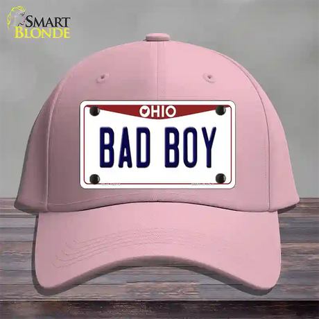 Bad Boy Ohio Novelty License Plate Hat Cotton / Pink