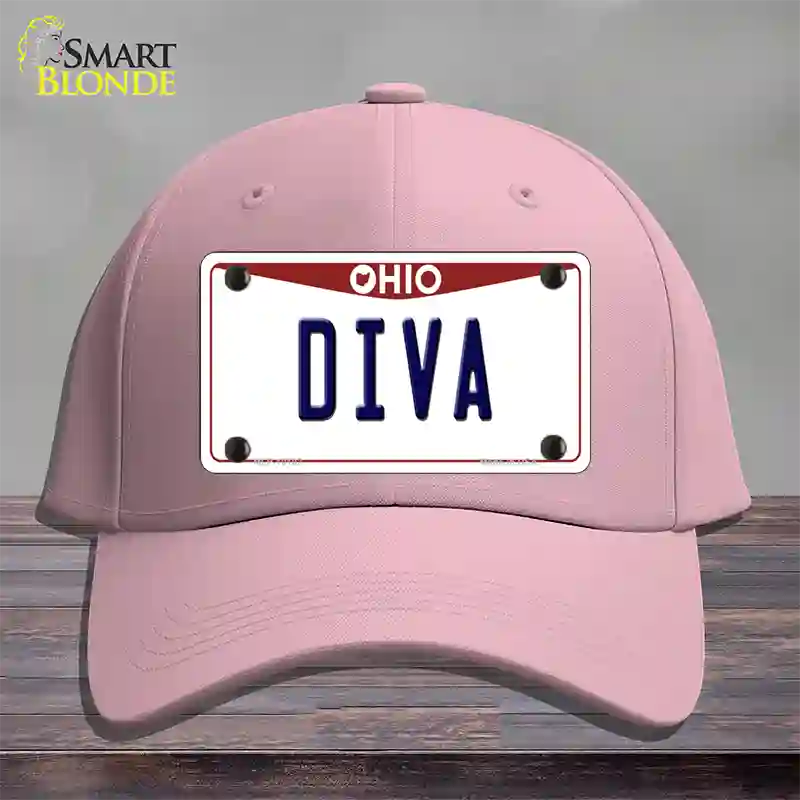 Diva Ohio Novelty License Plate Hat Cotton / Pink