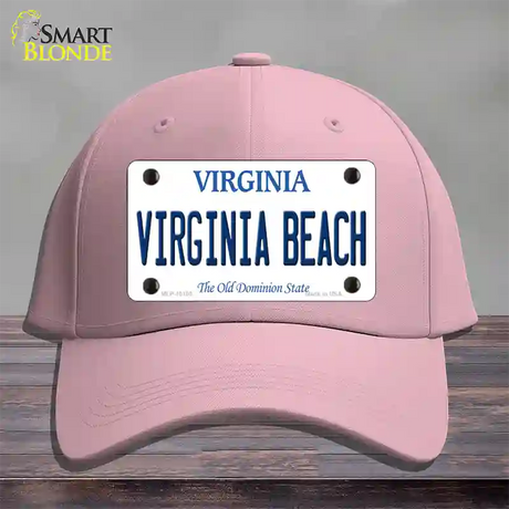 Virginia Beach Virginia Novelty License Plate Hat Cotton / Pink