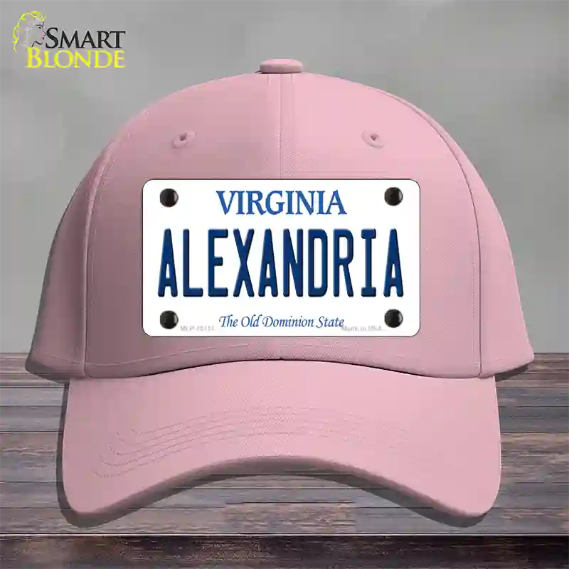 Alexandria Virginia Novelty License Plate Hat Cotton / Pink