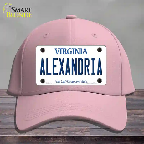 Alexandria Virginia Novelty License Plate Hat Cotton / Pink