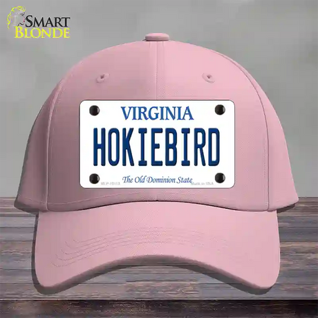 Hokiebird Virginia Novelty License Plate Hat Cotton / Pink