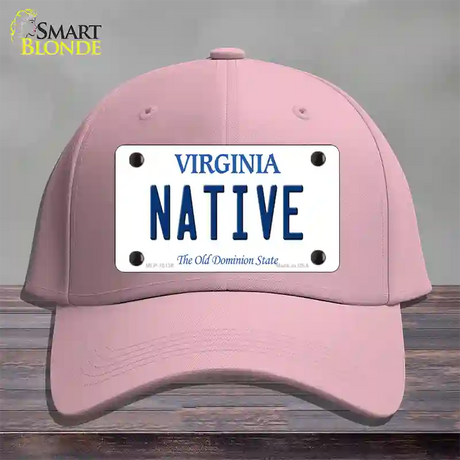 Native Virginia Novelty License Plate Hat Cotton / Pink