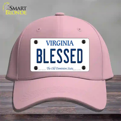 Blessed Virginia Novelty License Plate Hat Cotton / Pink