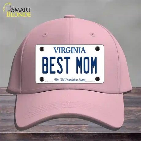 Best Mom Virginia Novelty License Plate Hat Cotton / Pink