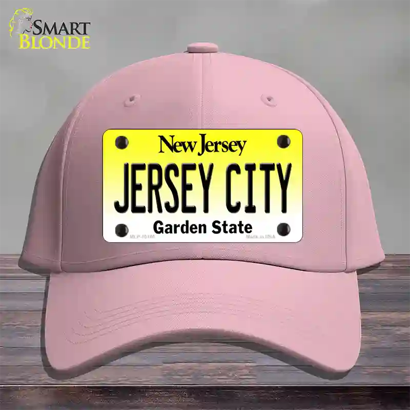 Jersey City New Jersey Novelty License Plate Hat Cotton / Pink