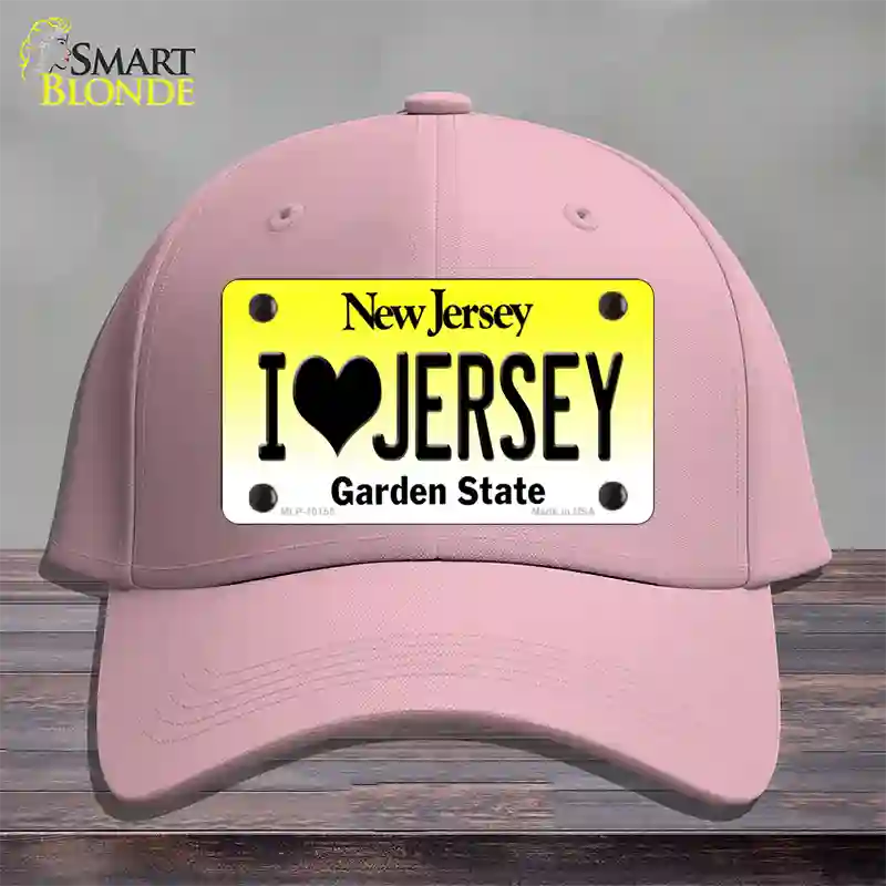 I Love Jersey New Jersey Novelty License Plate Hat Cotton / Pink