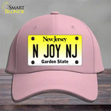 N Joy NJ New Jersey Novelty License Plate Hat Cotton / Pink