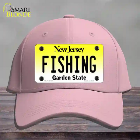 Fishing New Jersey Novelty License Plate Hat Cotton / Pink