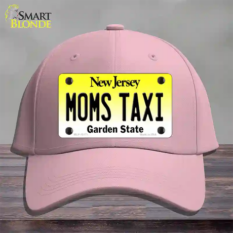 Moms Taxi New Jersey Novelty License Plate Hat Cotton / Pink