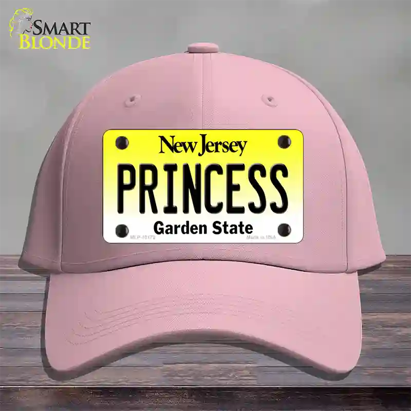 Princess New Jersey Novelty License Plate Hat Cotton / Pink