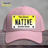 Native New Jersey Novelty License Plate Hat Cotton / Pink