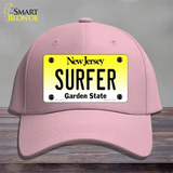 Surfer New Jersey Novelty License Plate Hat Cotton / Pink