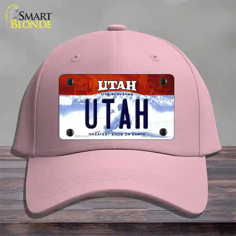 Utah Life Elevated Novelty License Plate Hat Cotton / Pink