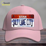 Salt Lake City Utah Novelty License Plate Hat Cotton / Pink