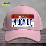 N Joy UT Utah Novelty License Plate Hat Cotton / Pink