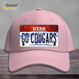 Go Cougars Utah Novelty License Plate Hat Cotton / Pink