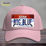 Big Blue Utah Novelty License Plate Hat Cotton / Pink