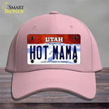 Hot Mama Utah Novelty License Plate Hat Cotton / Pink