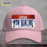 Mtn Biking Utah Novelty License Plate Hat Cotton / Pink