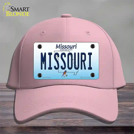 Missouri Show Me State Novelty License Plate Hat Cotton / Pink