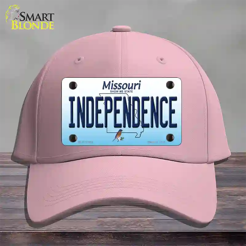 Independence Missouri Novelty License Plate Hat Cotton / Pink