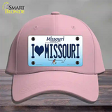 I Love Missouri Novelty License Plate Hat Cotton / Pink